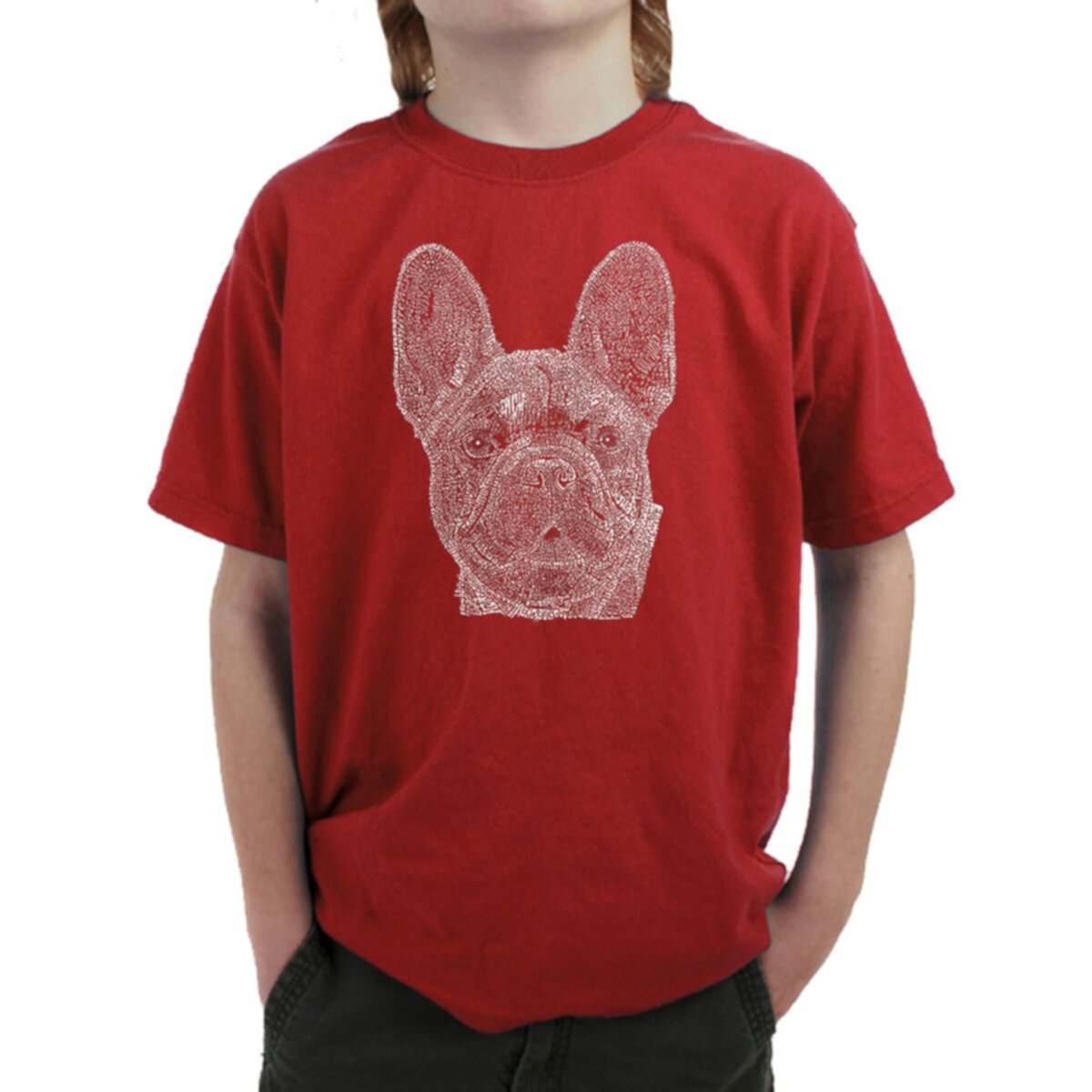 French Bulldog - Boy's Word Art T-shirt LA Pop Art