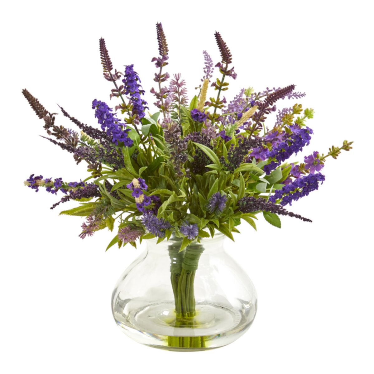 nearly natural Artificial Lavender Bouquet Floral Arrangement NEARLY NATURAL
