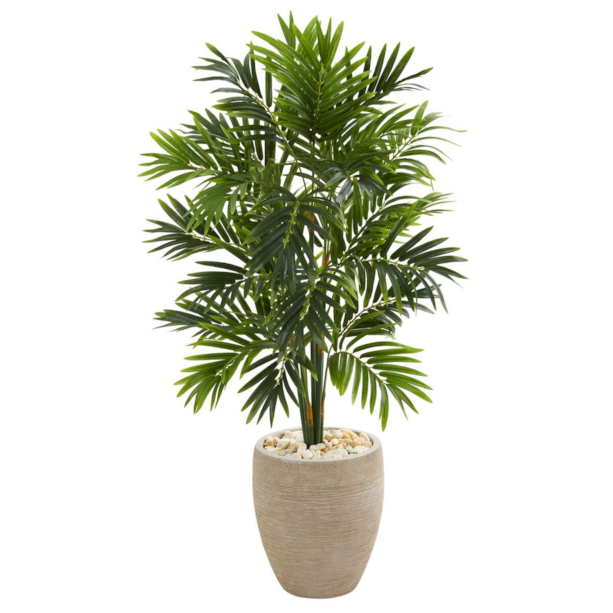 nearly natural 4-ft. Areca Artificial Palm Tree in Sand Colored Planter NEARLY NATURAL