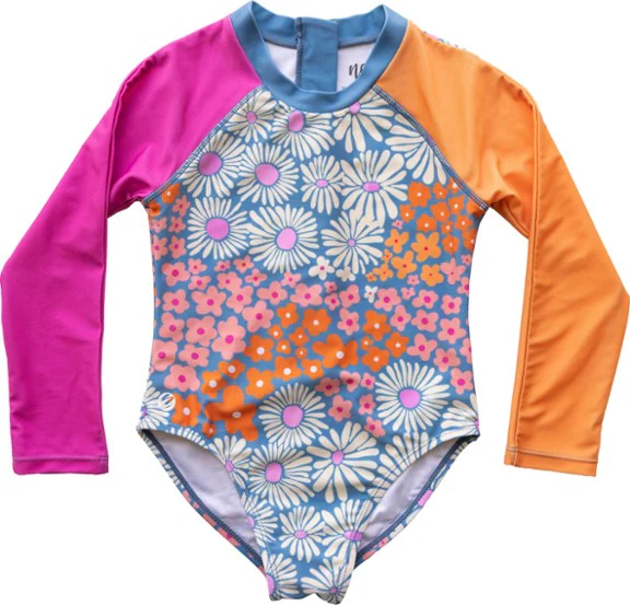 Mini Long-Sleeve One-Piece Swimsuit - Toddler Girls' Nani Swimwear