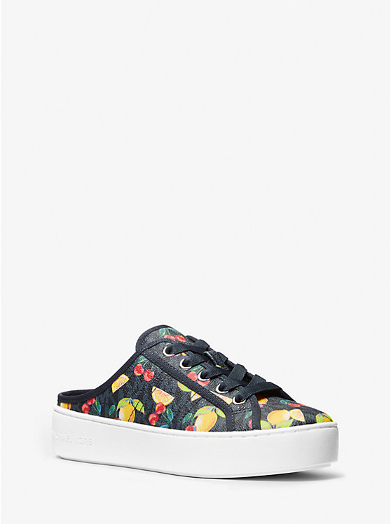 Женская Сабо и мюли Michael Kors Poppy Fruit Print Logo Slip-On Sneaker Michael Kors