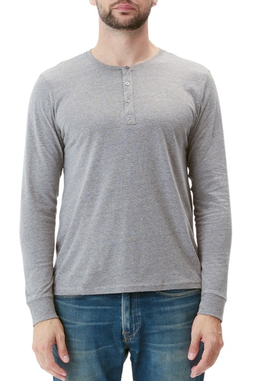 Triblend 3-Button Long-Sleeve Henley Shirt - Men's Threads 4 Thought