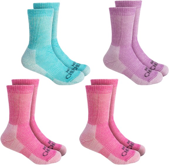 Youth Wool Trail Socks - 4 Pairs - Kids' Hot Chilly's