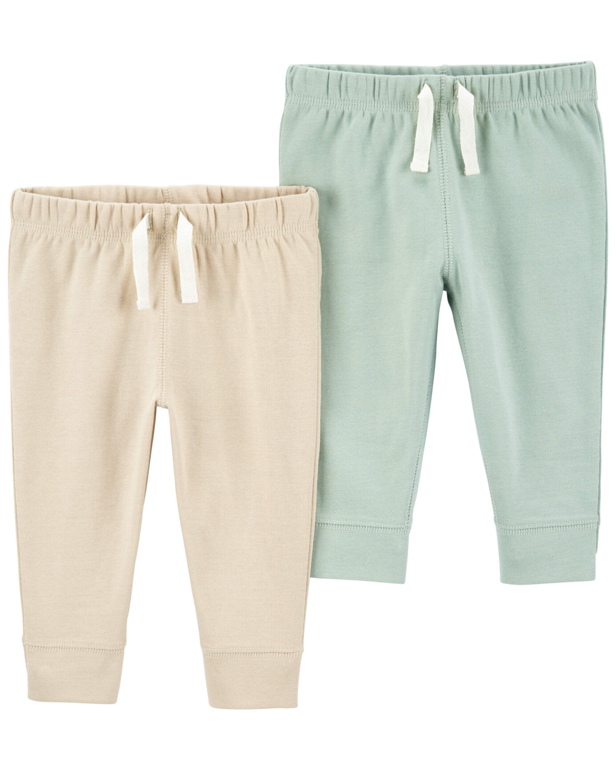 Baby Green 2-Pack Pull-On Pants Carter's