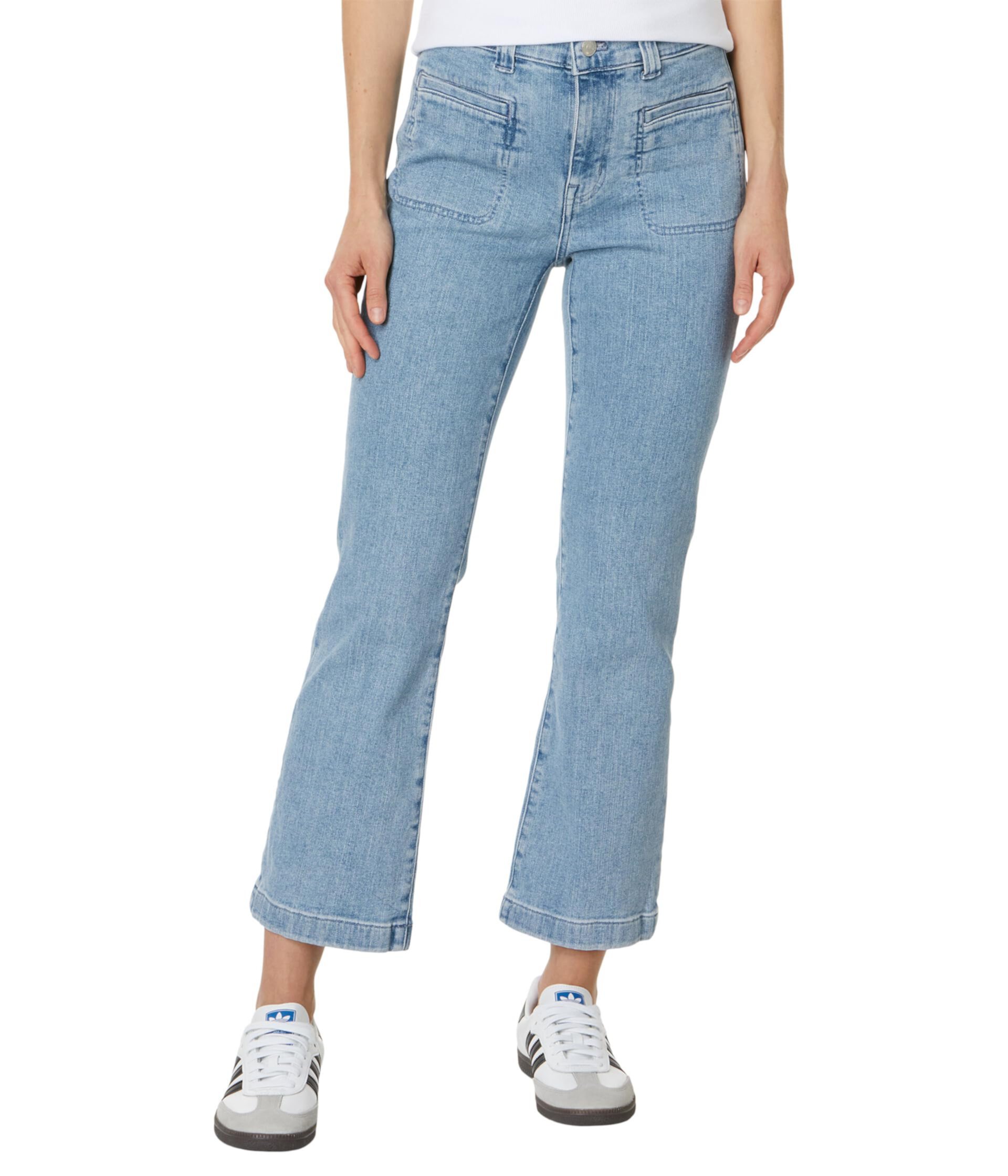 Женские Прямые джинсы Madewell Kick Out Crop в Penman Wash: Patch Pocket Edition Madewell