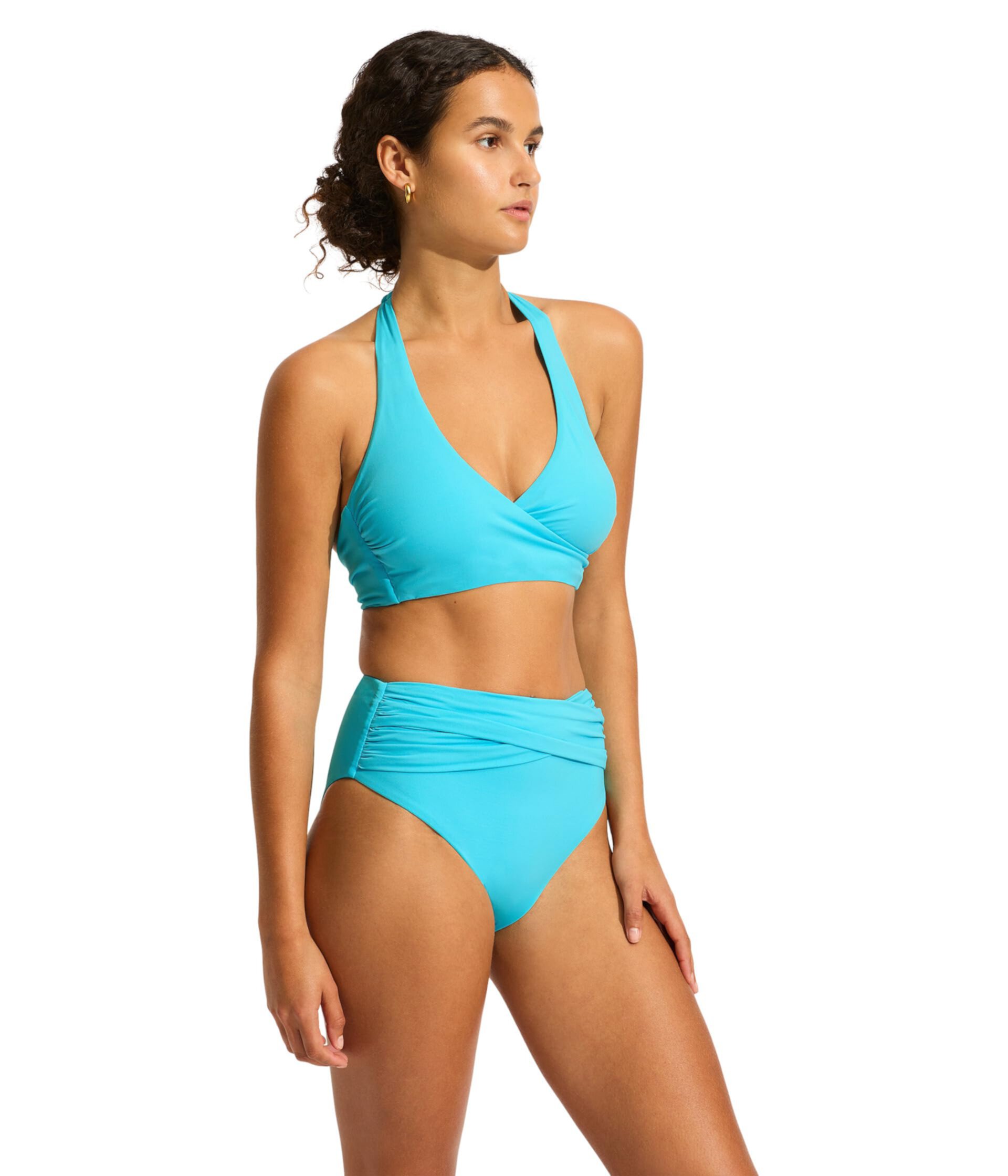 Женские Плавки Seafolly Eco Collective High Waist Wrap Front Pant Seafolly