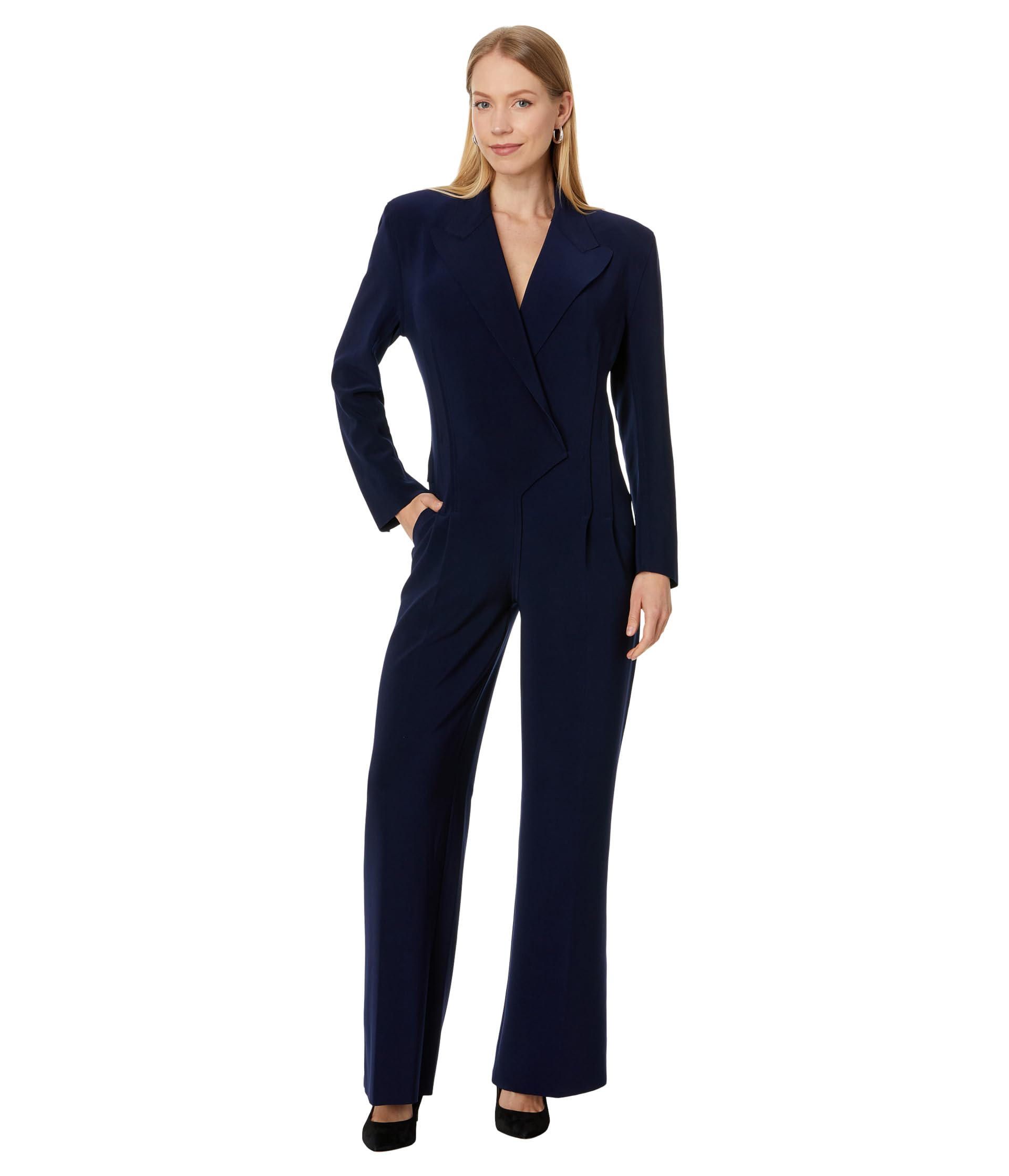 Double Breasted Straight Leg Jumpsuit Norma Kamali