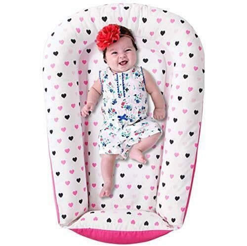 Bimocosy Infant Loungers 0-24 Months with Removable Cover, Drawstring Baby Lounger Soft Breathable, Machine Washable Bimocosy