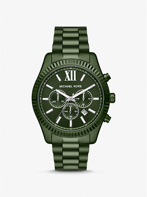 Механические часы Michael Kors Oversized Lexington Green-Tone Michael Kors