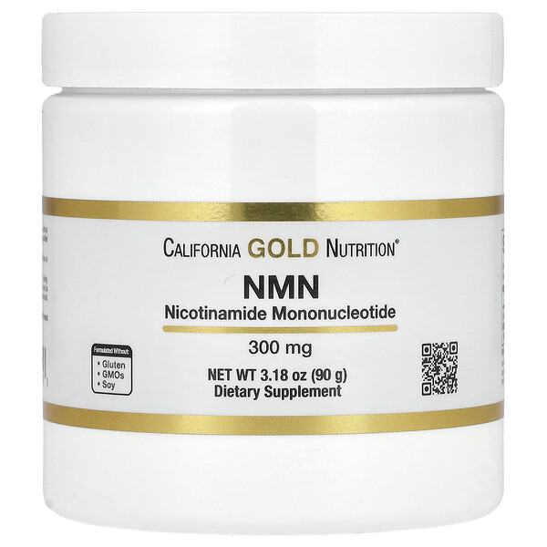 NMN Powder, 300 mg, 3.2 oz (90 g) California Gold Nutrition