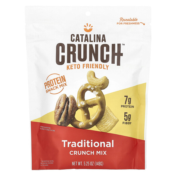 Традиционная смесь закусок Crunch Mix, 148 г, с 7 г белка и 5 г клетчатки Catalina Crunch