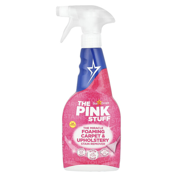 The Miracle Foaming Carpet & Upholstery Stain Remover, 16.9 fl oz (500 ml) The Pink Stuff