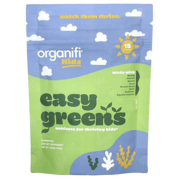 Kids, Easy Greens, 4.23 oz (120 g) Organifi