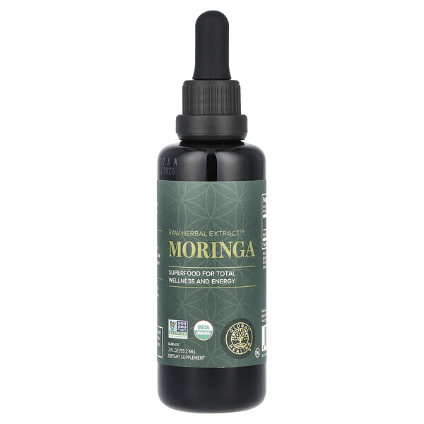 Raw Herbal Extract, Moringa, 2 fl oz (59.2 ml) Global Healing