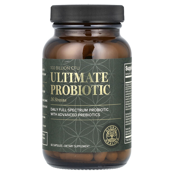 Ultimate Probiotic, 100 Billion CFU, 60 Capsules Global Healing
