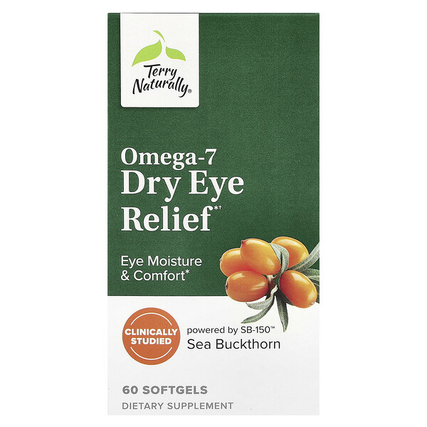 Omega-7 Dry Eye Relief , 60 Softgels Terry Naturally