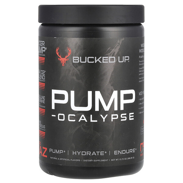 Pump-Ocalypse, Blood Raz, 13.72 oz (388.95 g) Bucked Up