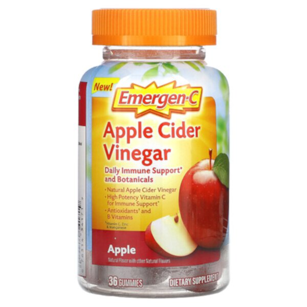 Apple Cider Vinegar, Apple, 36 Gummies Emergen-C