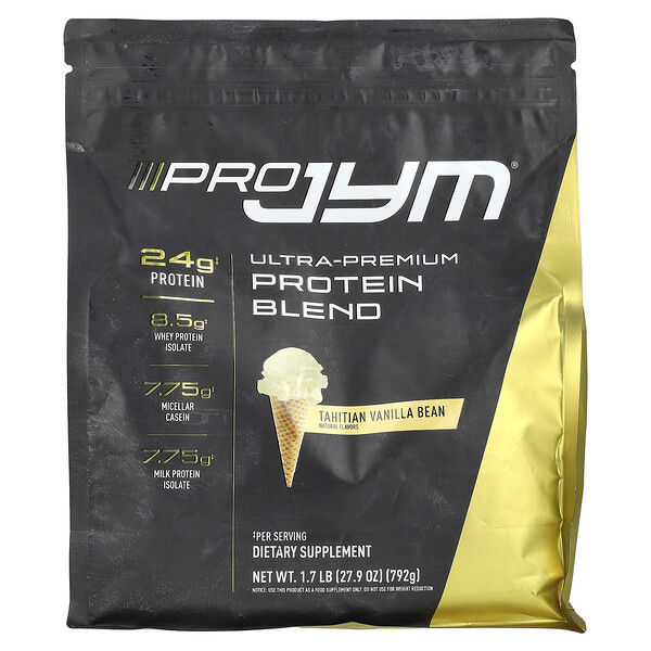 Pro JYM, Ultra-Premium Protein Blend, Tahitian Vanilla Bean, 1.7 lb (792 g) JYM Supplement Science