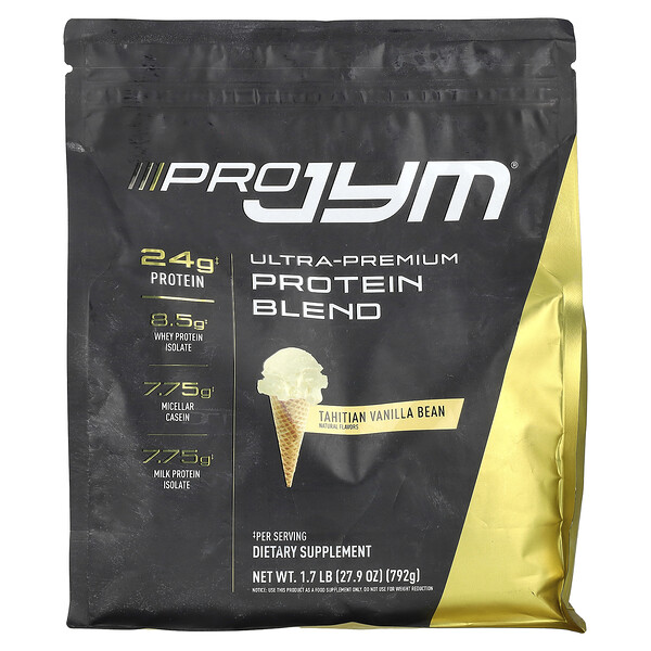 Pro JYM, Ultra-Premium Protein Blend, Tahitian Vanilla Bean, 1.7 lb (Фунты) (792 g) JYM Supplement Science