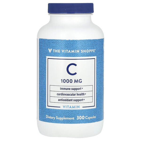 Vitamin C, 1,000 mg, 300 Capsules The Vitamin Shoppe