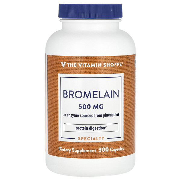 Bromelain, 500 mg, 300 Capsules The Vitamin Shoppe