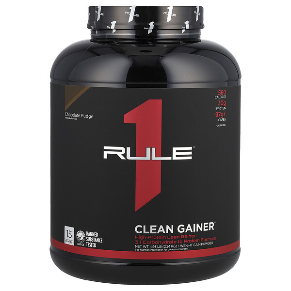 Clean Gainer, Chocolate Fudge, 4.93 lb (2.24 kg) Rule One Proteins