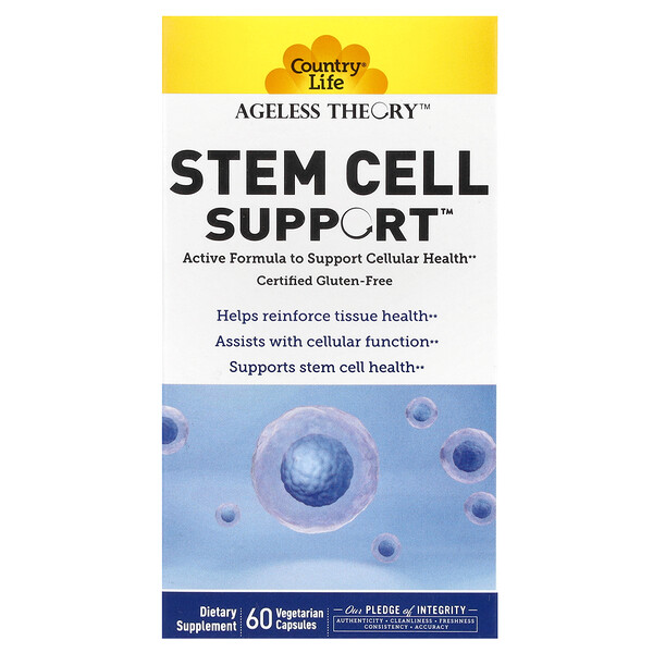 Ageless Theory, Stem Cell Support, 60 Vegetarian Capsules Country Life