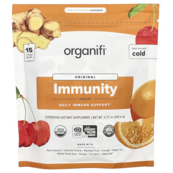 Original Immunity, 15 Travel Packs, 3.72 oz (105.6 g) Organifi