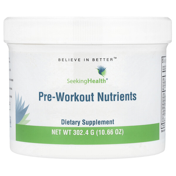 Pre-Workout Nutrients, 10.66 oz (Унции) (302.4 g) Seeking Health