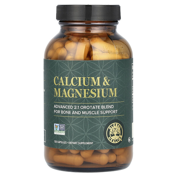 Calcium & Magnesium, 120 Capsules Global Healing