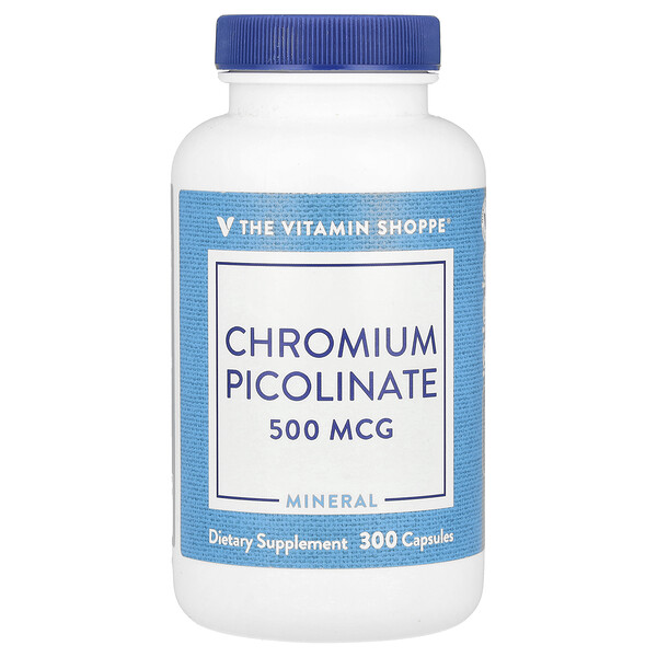 Chromium Picolinate, 500 mcg, 300 Capsules The Vitamin Shoppe