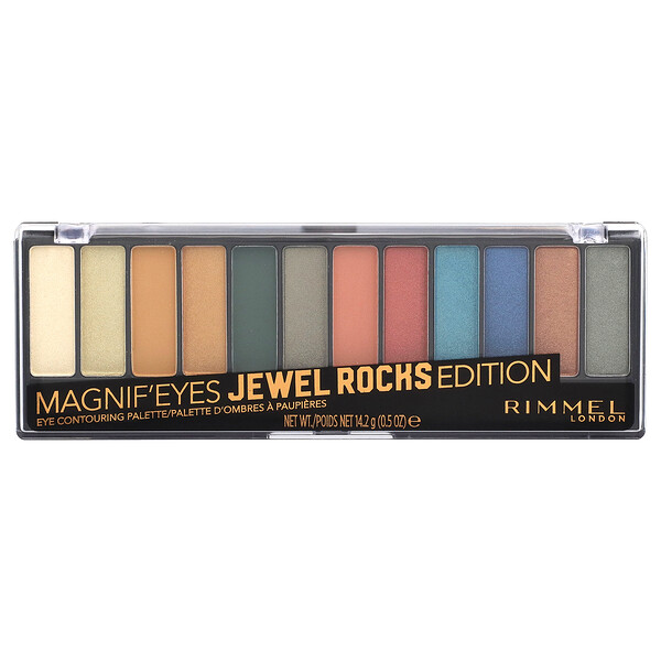 Magnif'Eyes, Eye Contouring Palette, 009 Jewel Rocks Edition, 0.5 oz (14.2 g) Rimmel London