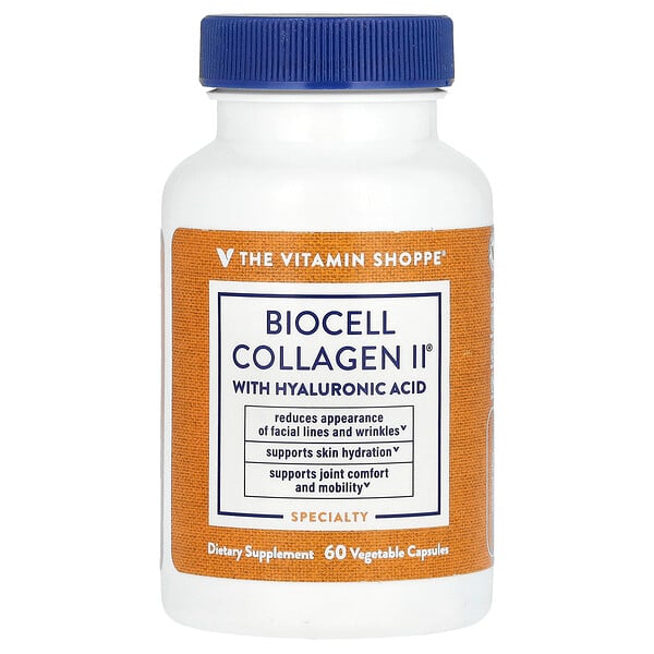 BioCell Collagen II With Hyaluronic Acid, 60 Vegetable Capsules The Vitamin Shoppe