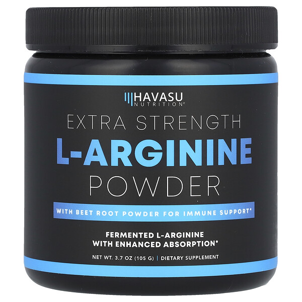 L-Arginine Powder, Extra Strength, 3.7 oz (105 g) Havasu Nutrition