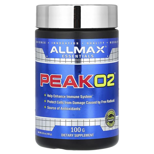 Essentials, Peak02, 3.53 oz (Унции) (100 g) ALLMAX