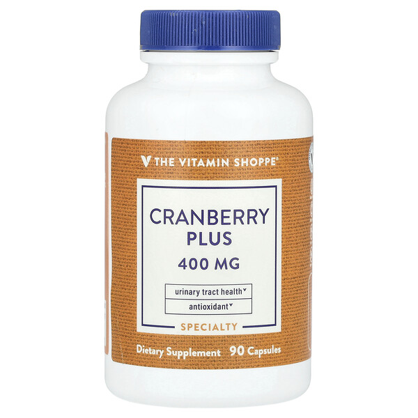 Cranberry Plus, 400 mg, 90 Capsules The Vitamin Shoppe