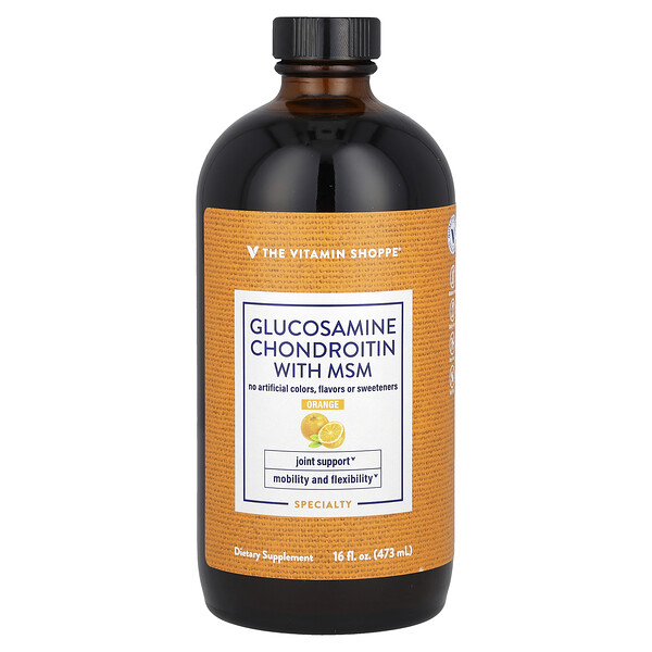 Glucosamine Chondroitin With MSM, Orange, 16 fl oz (473 ml) The Vitamin Shoppe