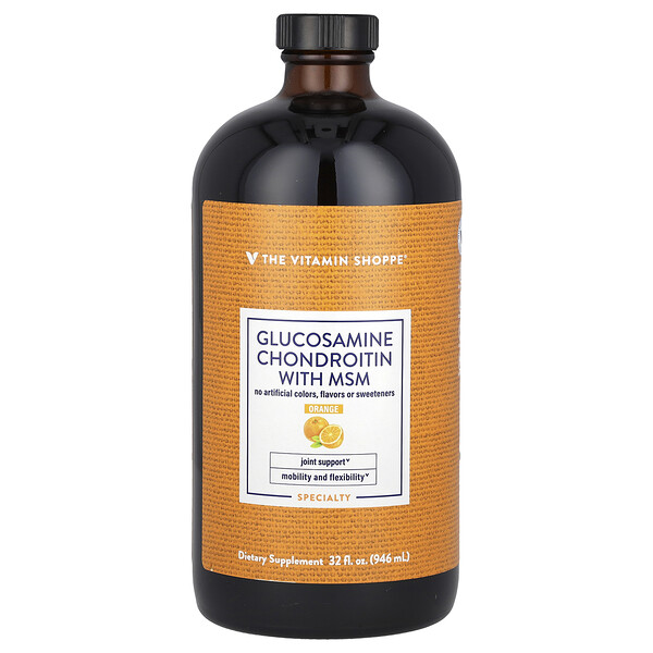 Glucosamine Chondroitin With MSM, Orange , 32 fl oz (946 ml) The Vitamin Shoppe