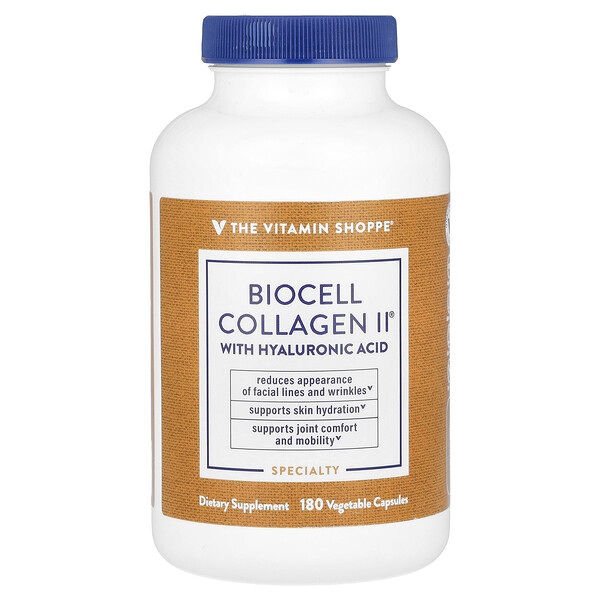 BioCell Collagen II With Hyaluronic Acid, 180 Vegetable Capsules The Vitamin Shoppe