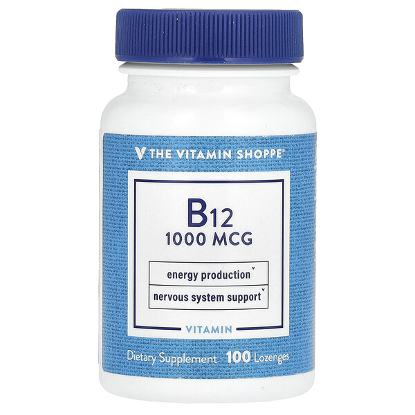 Vitamin B12, 1,000 mcg, 100 Lozenges The Vitamin Shoppe