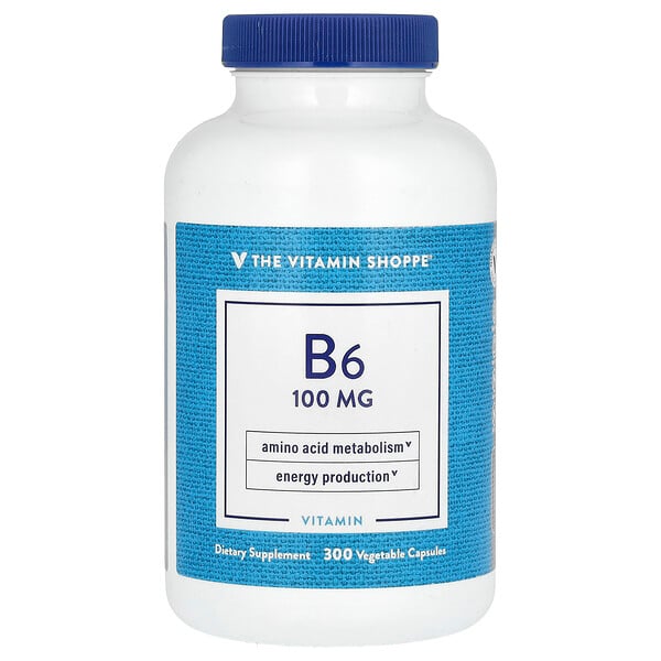 Vitamin B6, 100 mg, 300 Vegetable The Vitamin Shoppe