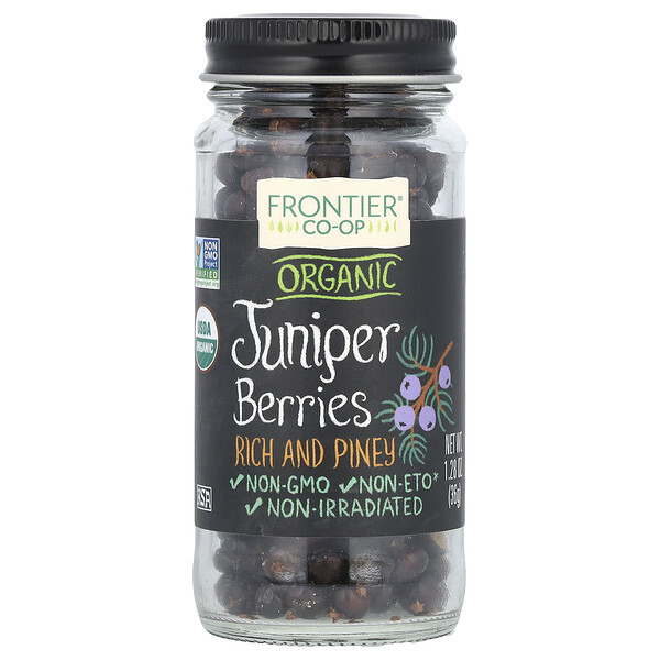 Organic Juniper Berries, 1.28 oz (36 g) Frontier Co-op