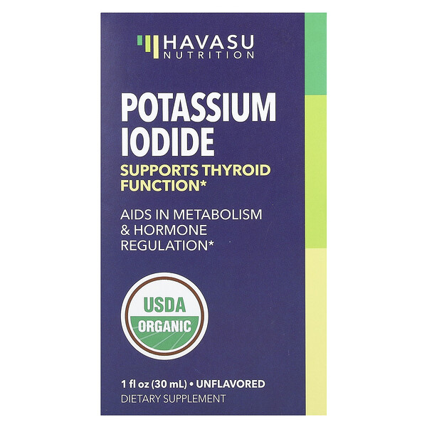 Potassium Iodide, Unflavored, 1 fl oz (30 ml) Havasu Nutrition