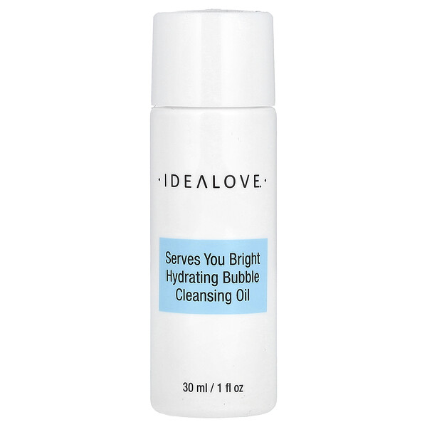 Serves You Bright Hydrating Bubble Cleansing Oil, Trial Size, 1 fl oz (30 ml) Idealove