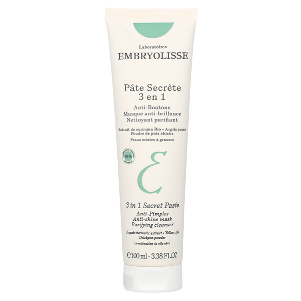 3 in 1 Secret Paste, 3.38 fl oz (100 ml) Embryolisse