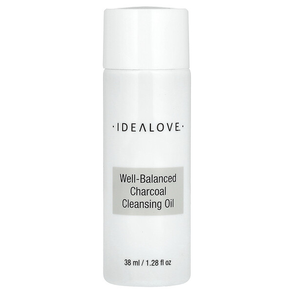 Well-Balanced Charcoal Cleansing Oil, Trial Size, 1.28 fl oz (38 ml) Idealove