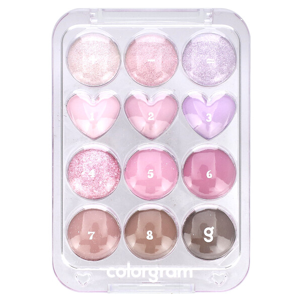 Pin Point Eyeshadow Palette, 03 Pink + Lavender = Love, 0.31 oz (8.9 g) Colorgram