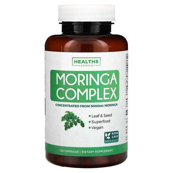 Moringa Complex, 5,000 mg, 120 Capsules Healths Harmony