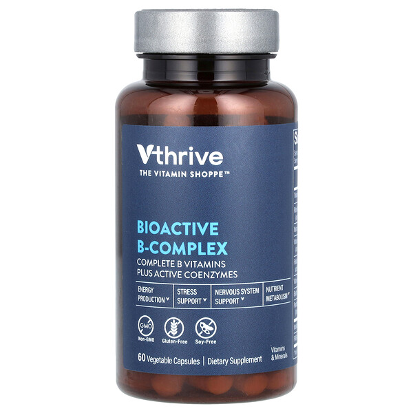 Bioactive B-Complex, 60 Vegetable Capsules Vthrive